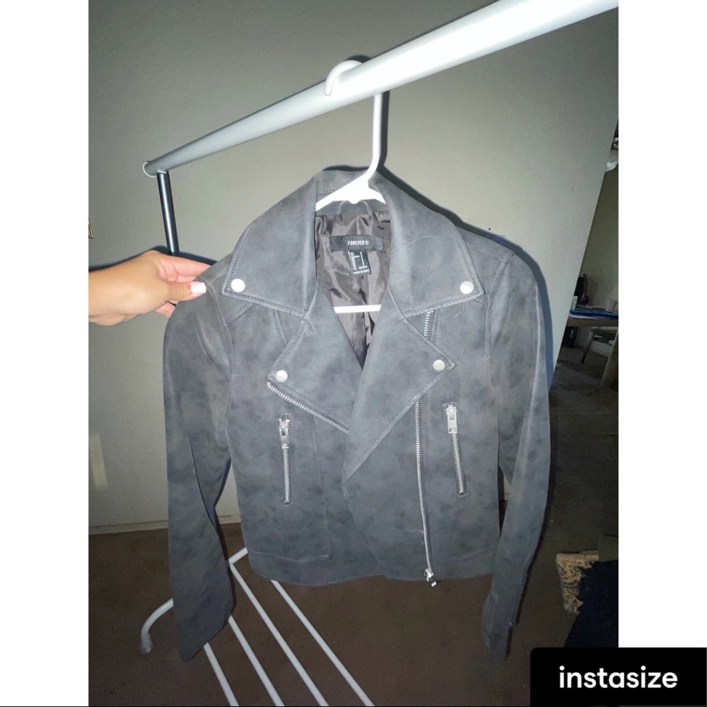 Faux leather jacket